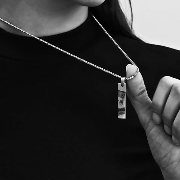 Eye Engraving Pendant - both side print